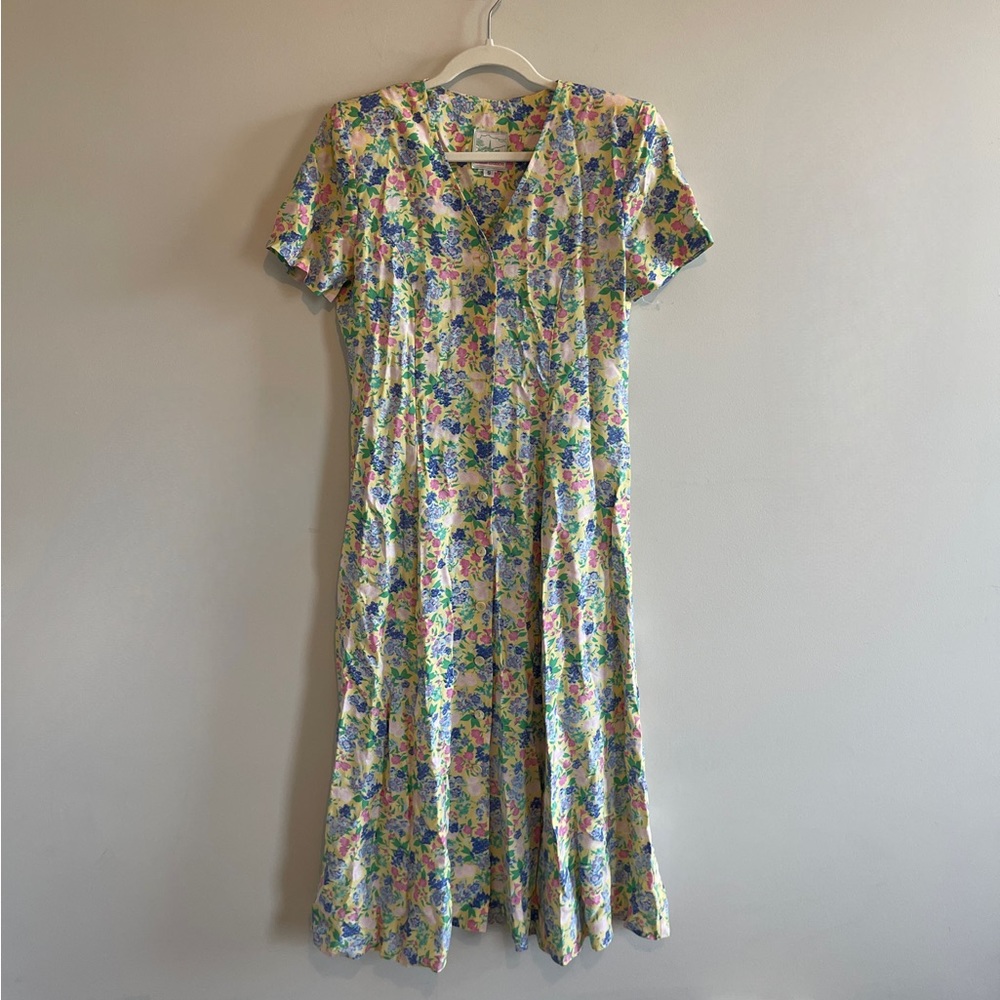 Vintage Floral Maxi Dress